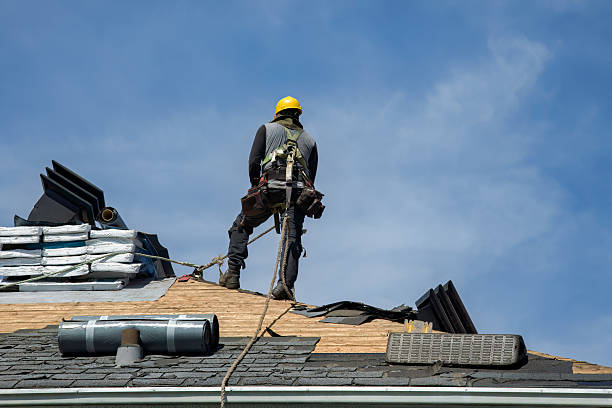 Professional Roofing technician working in Chichester, NH
